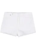 Michael Michael Kors frayed denim shorts - White