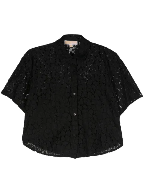 Michael Michael Kors leopard corded-lace shirt