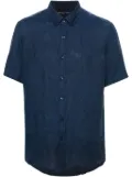 Michael Kors short-sleeve linen shirt - Blue