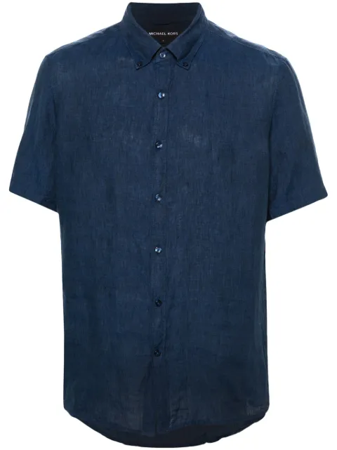 Michael Kors short-sleeve linen shirt