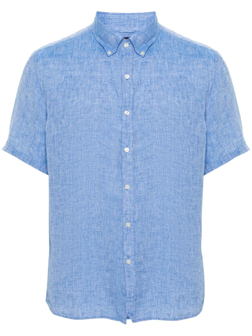 short-sleeve linen shirt