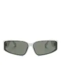 Linda Farrow Alexis biker-frame sunglasses - White