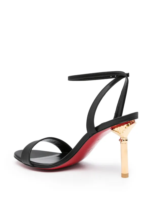 Christian Louboutin Mascasandal 85mm Leather Sandals | Black Christian Louboutin Mascasandal 85mm Leather Sandals | Black