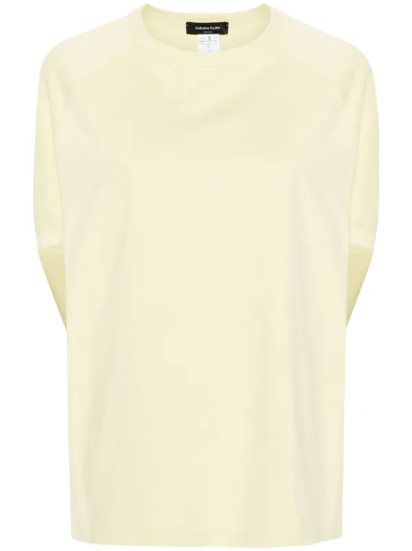 FABIANA FILIPPI Tシャツ・カットソー イエロー系 Fabiana Filippi クルーネック Tシャツ | イエロー | FARFETCH JP