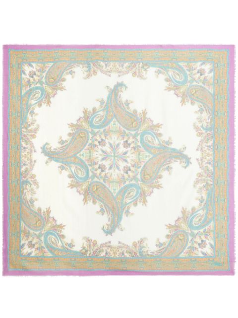 ETRO paisley-print square-shape scarf Women