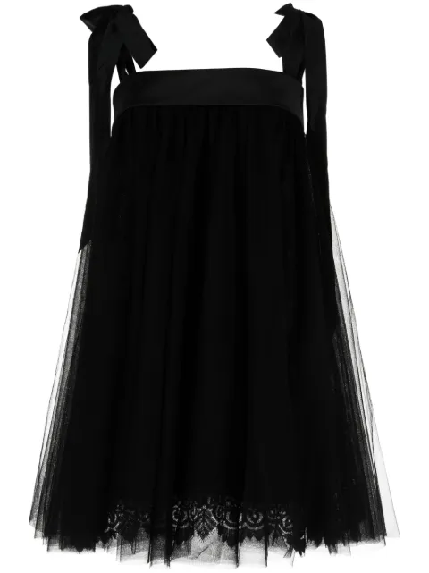 Amsale vestido corto con diseño de trapecio