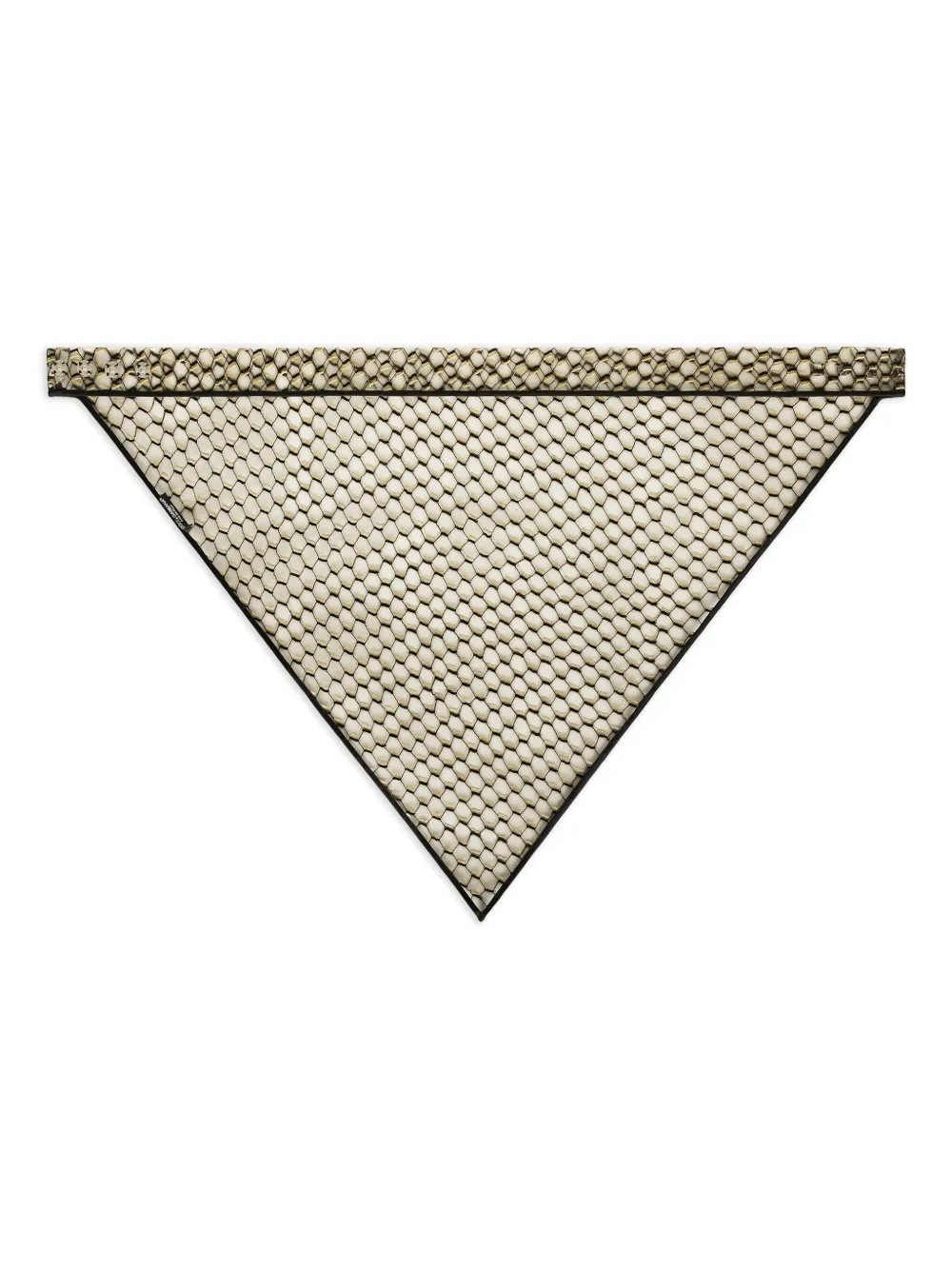 Dolce & Gabbana honeycomb-patterned trim scarf | Neutrals | Image 1