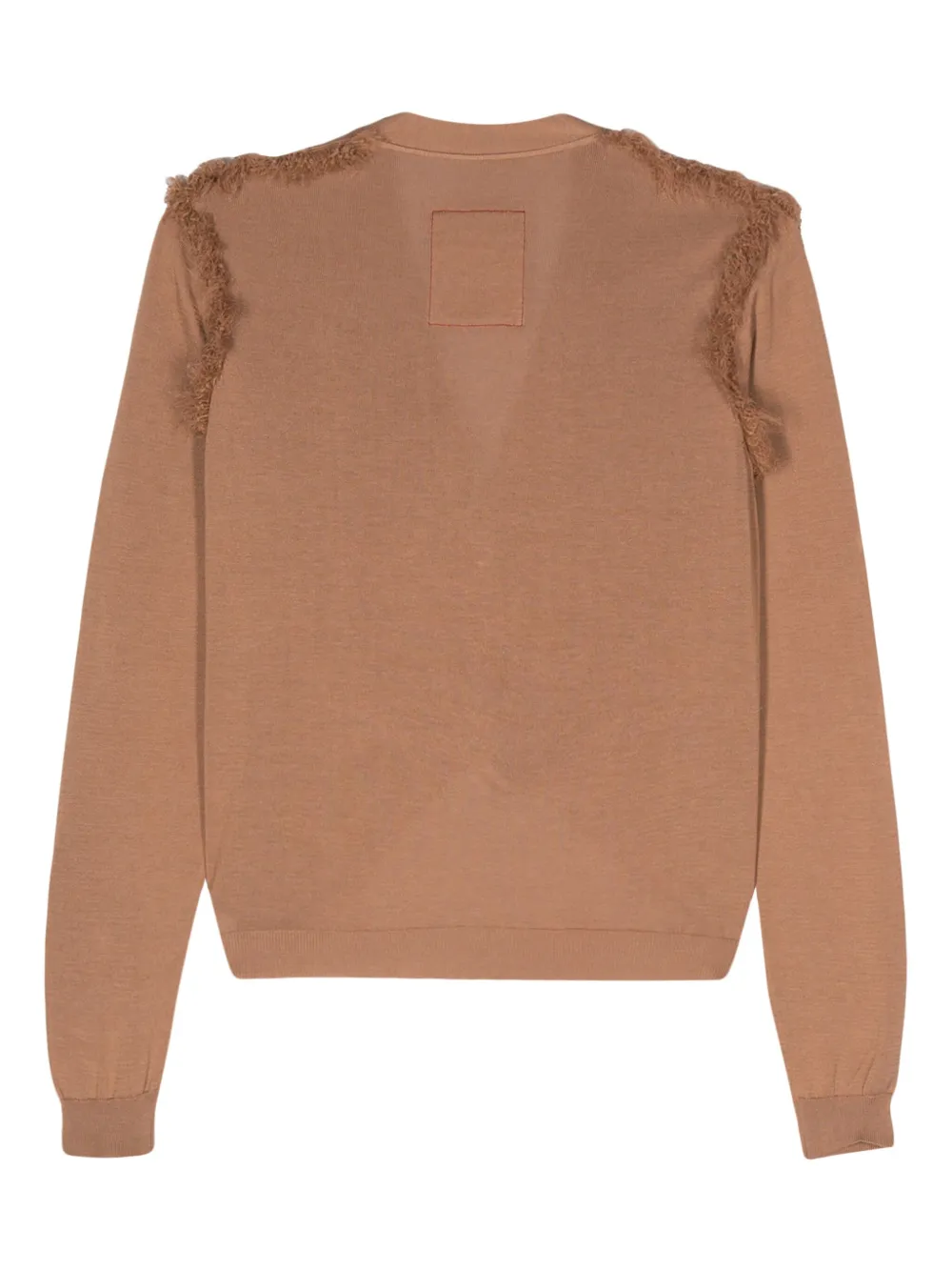 Uma Wang fine-knit fringed cardigan - Beige