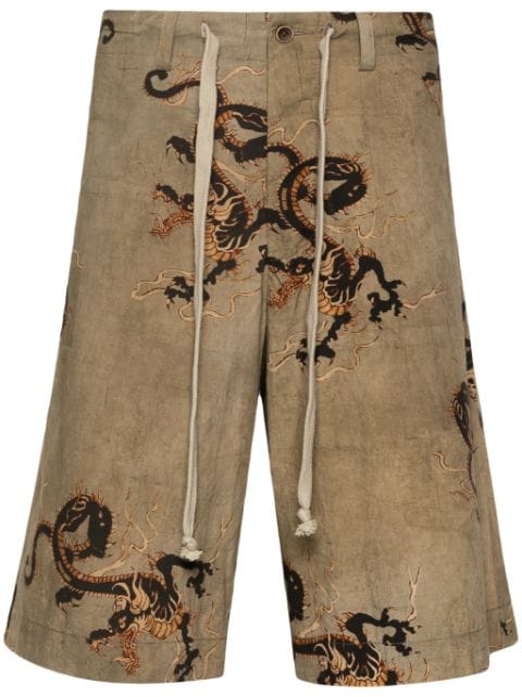 Uma Wang Pallor cotton bermuda shorts