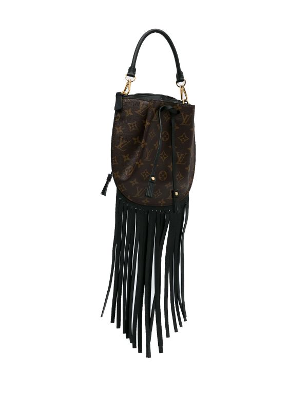 Louis vuitton fringe online bucket bag