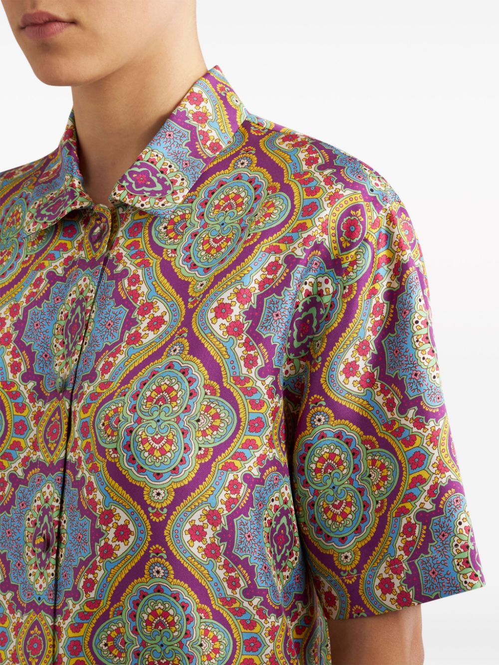 ETRO Overhemd met paisley-print Roze