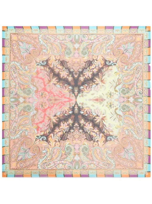 Foulard en soie à imprimé cachemire - ETRO - Modalova