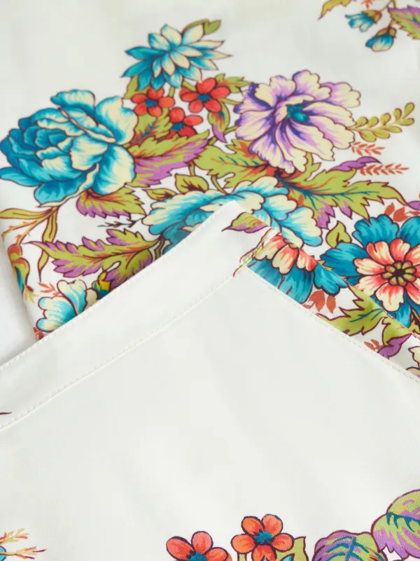 ETRO Pantaloni Svasati a Fiori | Bianco | FARFETCH IT