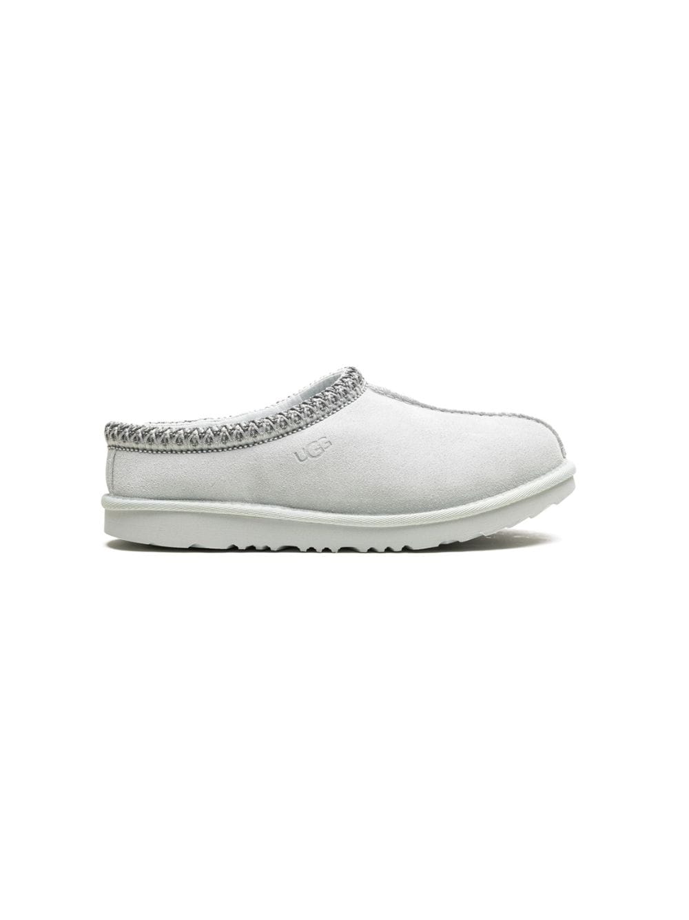 Shop Ugg Tasman Ii "grey Braid" Slippers In White