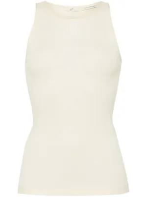 Low Classic Hole Point Tank Top | Yellow | FARFETCH AO