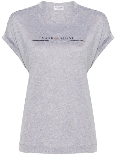 Brunello Cucinelli Camiseta com estampa de logo