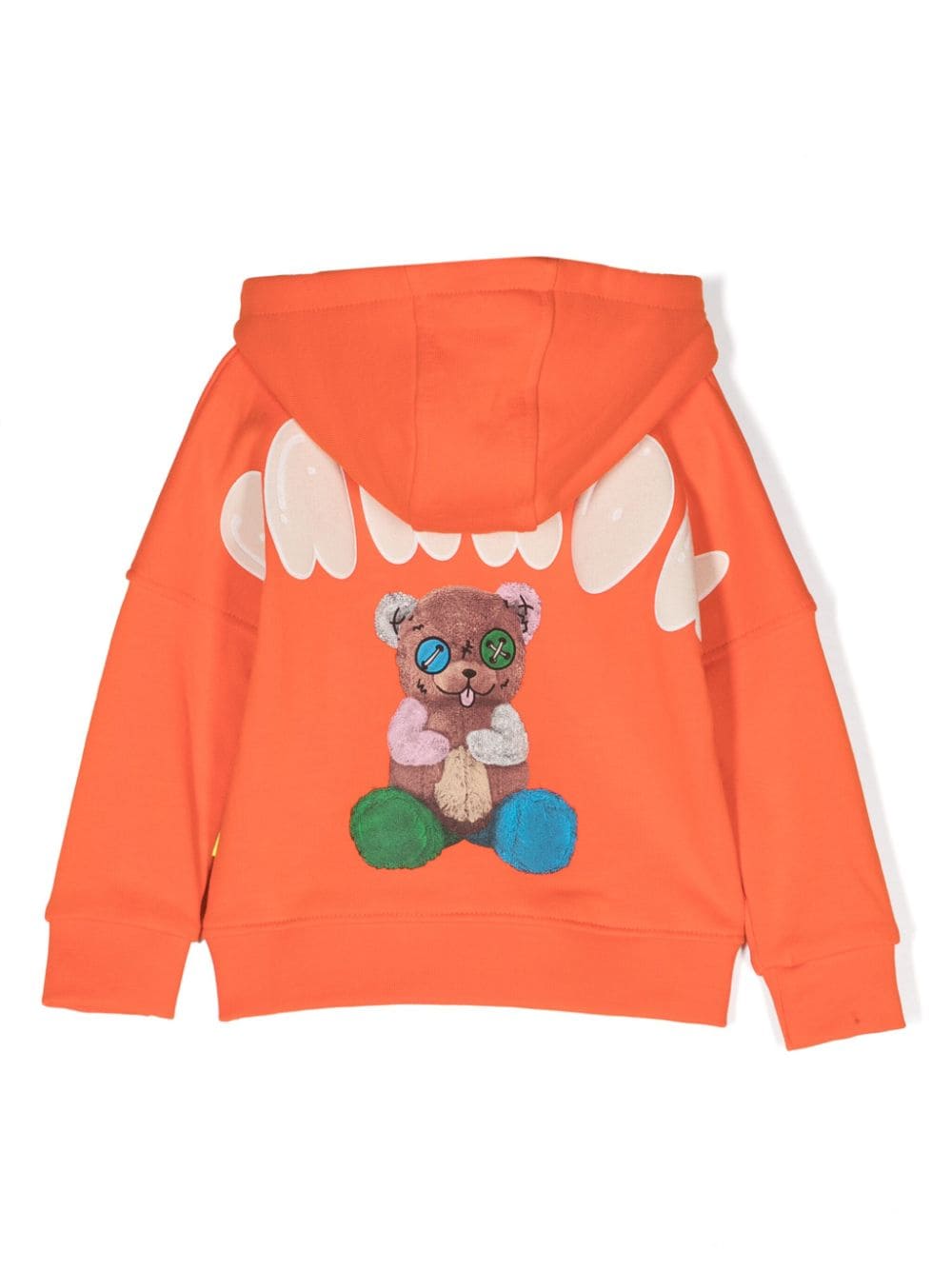 Barrow kids logo-print cotton hoodie - Oranje