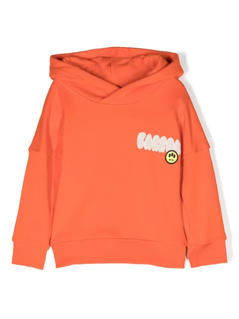 Barrow kids logo-print cotton hoodie