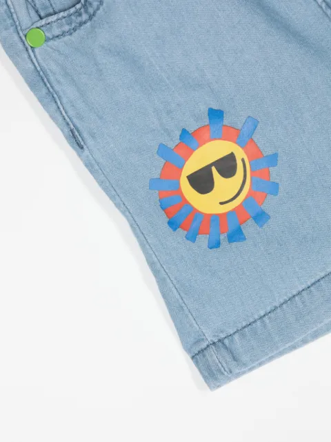 Stella McCartney Kids Sunshine Face ショートパンツ