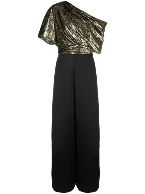 Amsale velvet slouch jumpsuit