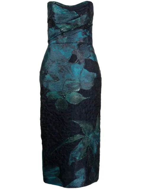 Amsale sleeveless midi pencil skirt 