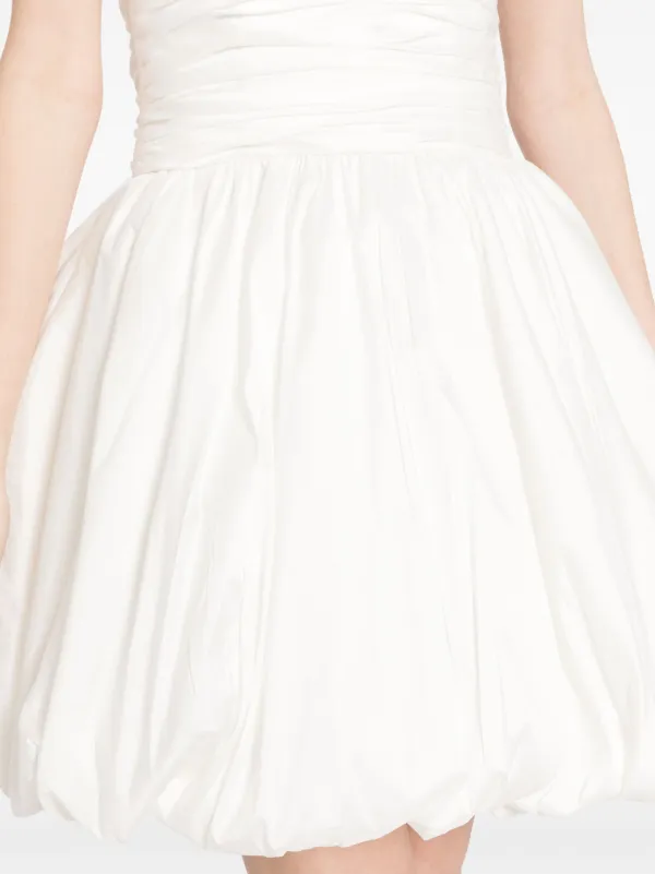 Amsale Taffeta Dropped Waist Mini Dress | White | FARFETCH GE Amsale Taffeta Dropped Waist Mini Dress | White | FARFETCH GE