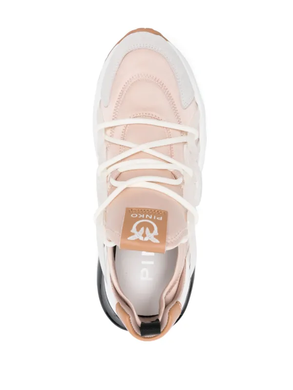 PINKO Love Birds-embellished Sneakers | Neutrals | FARFETCH JO