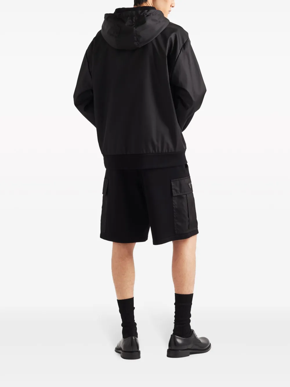 Shop Prada Re-nylon Reversible Jacket In Black