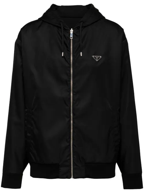 Veste en nylon recyclé à design réversible - Prada - Modalova