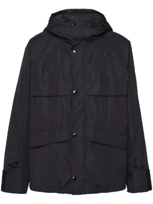 Prada Re-Nylon フーデッドジャケット | ブラック | FARFETCH JP