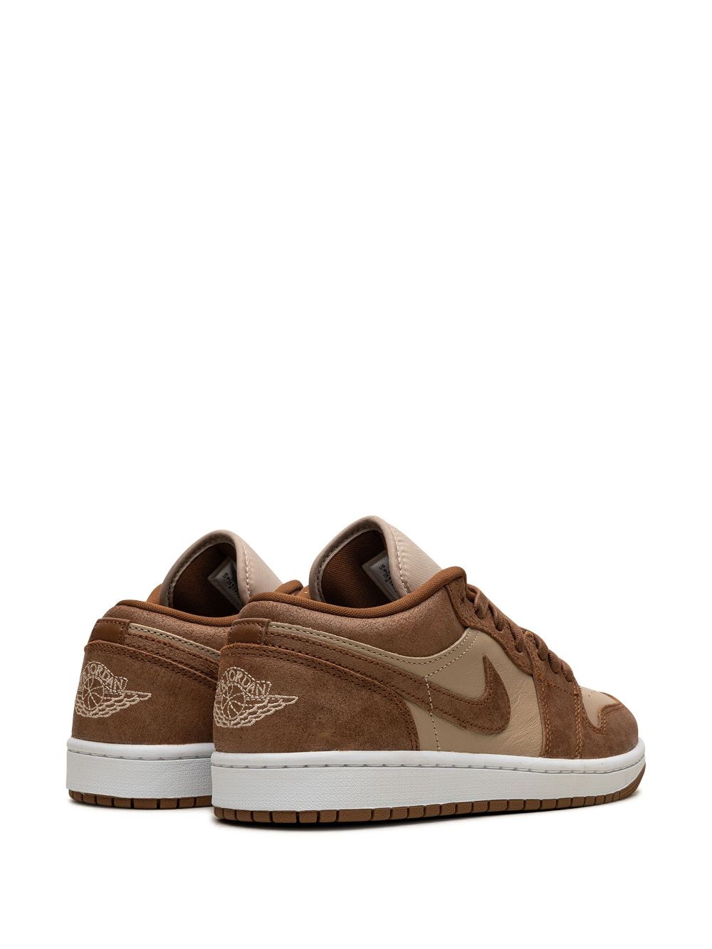 Shop Jordan Air  1 Low "tan/brown" Sneakers
