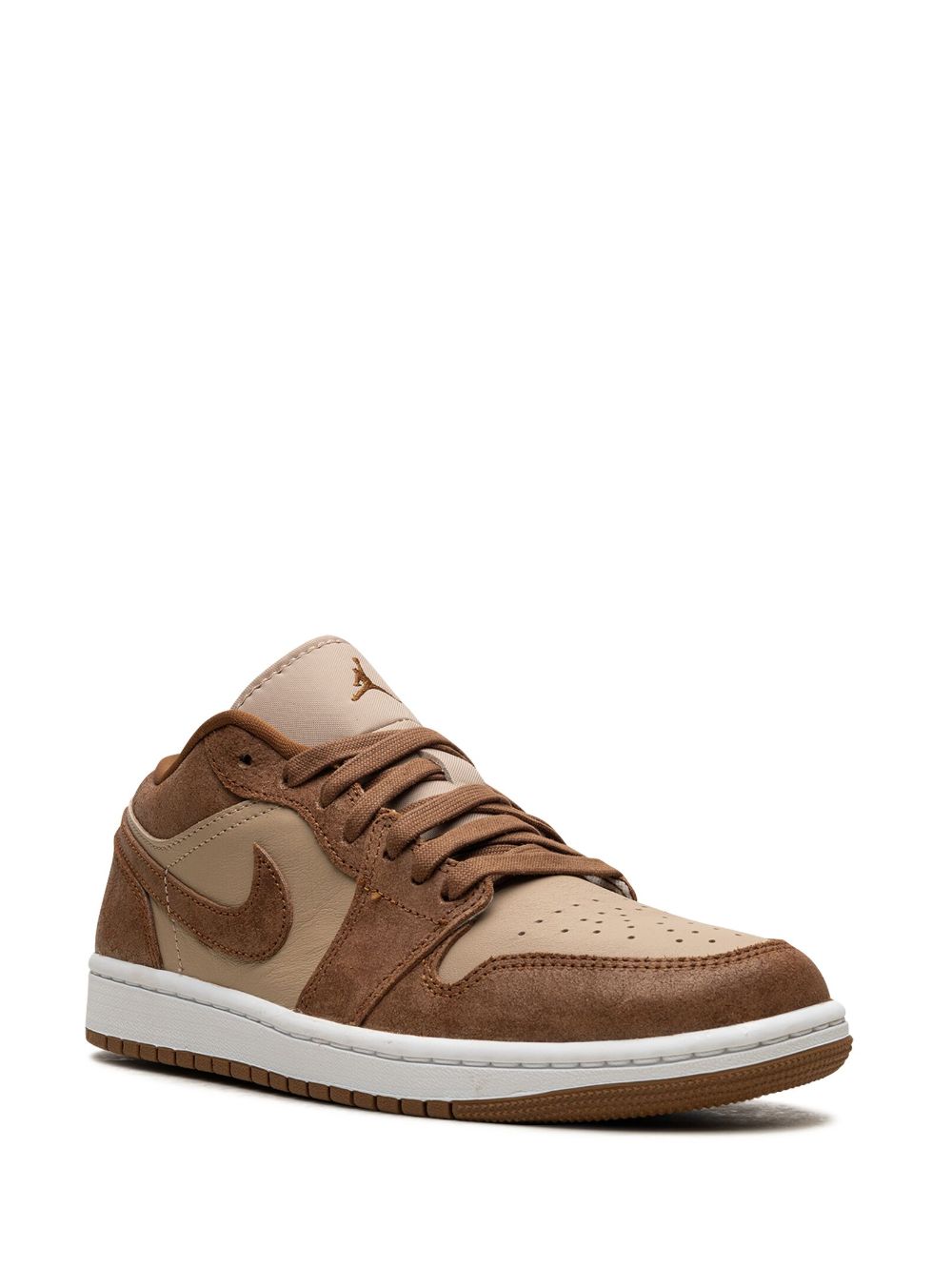 Shop Jordan Air  1 Low "tan/brown" Sneakers