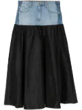 Cynthia Rowley panelled A-line maxi skirt - Blue