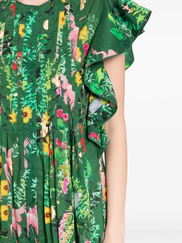 Cynthia Rowley Malta Kaftan Dress Green FARFETCH PL