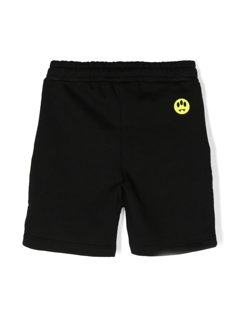 Shop Barrow Embroidered Cotton Shorts In Black