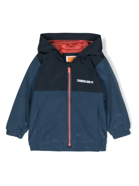 Timberland Kids two-tone hooded jacket