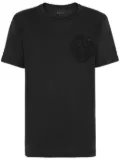 Billionaire Lion-embroidered cotton T-shirt - Black