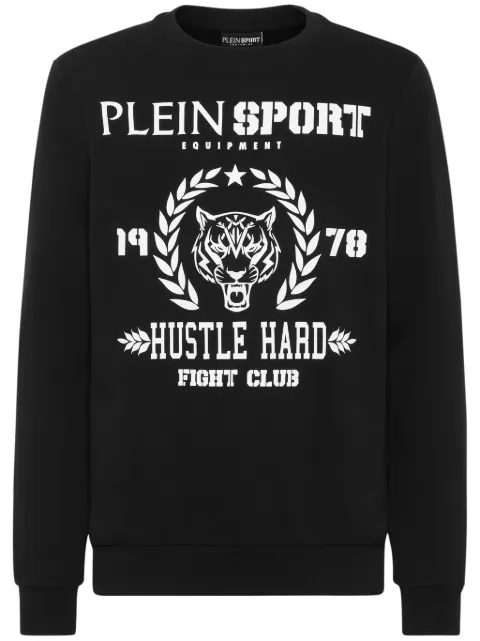 Plein Sport logo-print cotton-blend sweatshirt