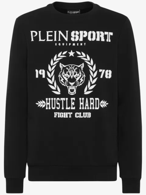 Plein Sport logo-print cotton-blend sweatshirt