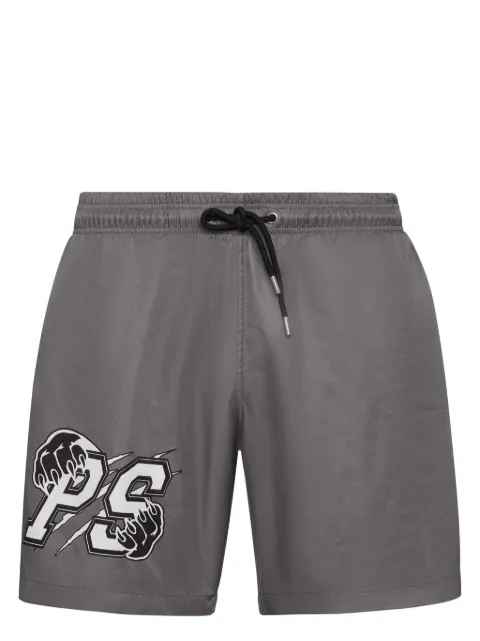 Plein Sport logo-print swim shorts