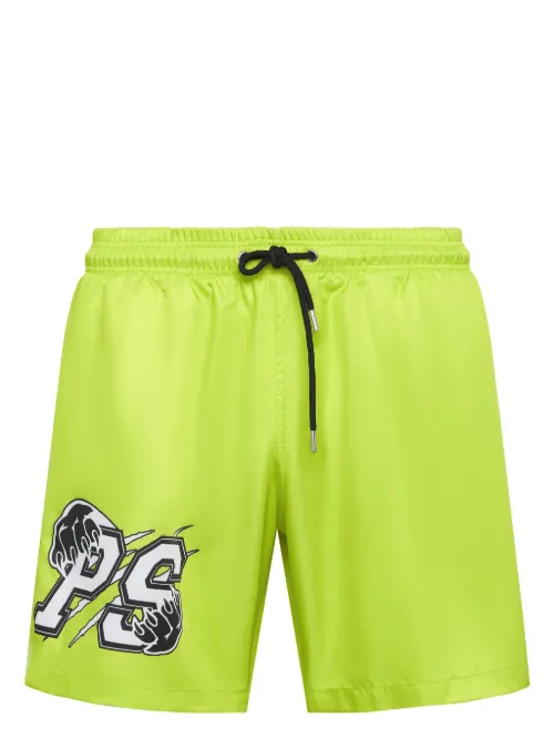Short de bain à logo imprimé - Plein Sport - Modalova