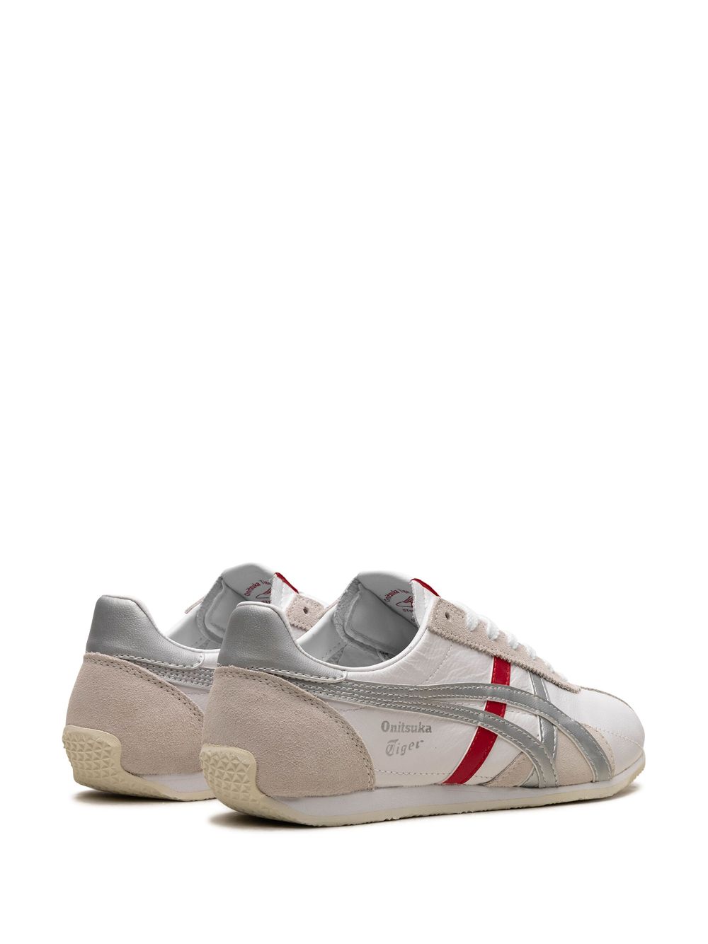 Shop Onitsuka Tiger Runspark "white/silver/red" Sneakers