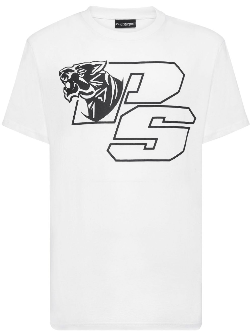 Plein Sport logo-print cotton T-shirt - Bianco