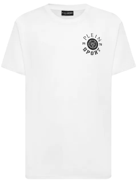 Plein Sport logo-appliqué cotton T-shirt