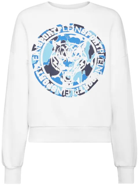 Plein Sport Carbon Tiger cotton sweatshirt