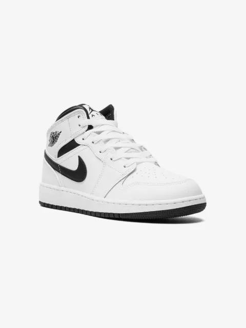 Jordan Kids tenis Air Jordan 1 Mid "White/Black"