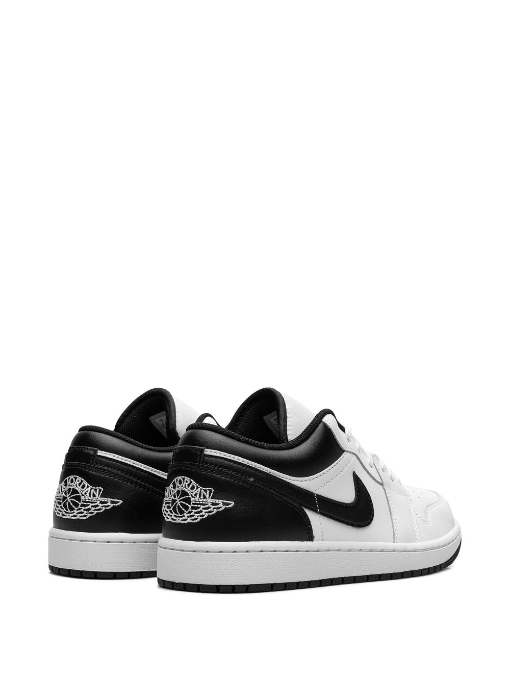 Shop Jordan Air  1 Low "white/black" Sneakers