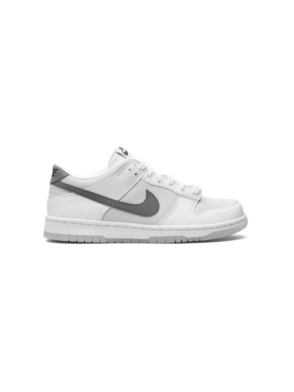 Shop Nike Dunk Low "reflective Swoosh" Sneakers In White