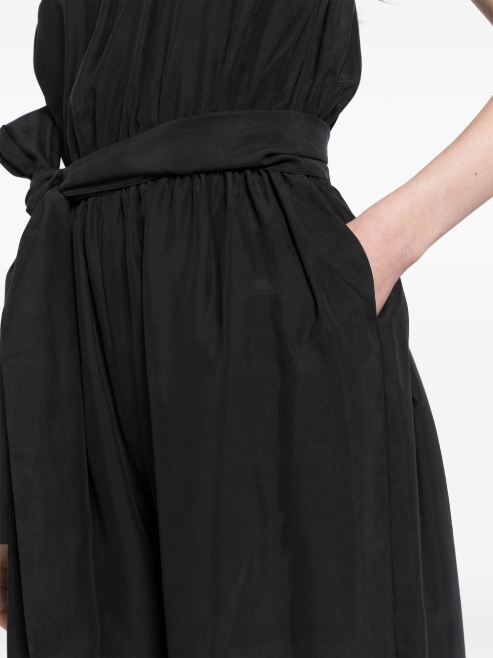 Shop Cynthia Rowley Silk Jumpsuit In Black