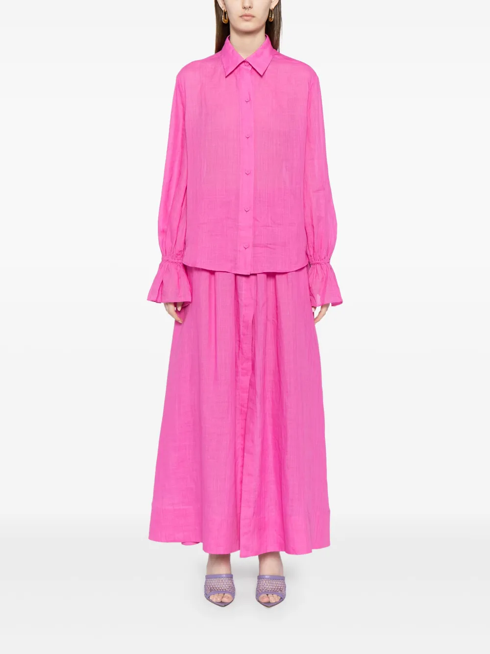 Cynthia Rowley Rok met trekkoordsluiting - Roze